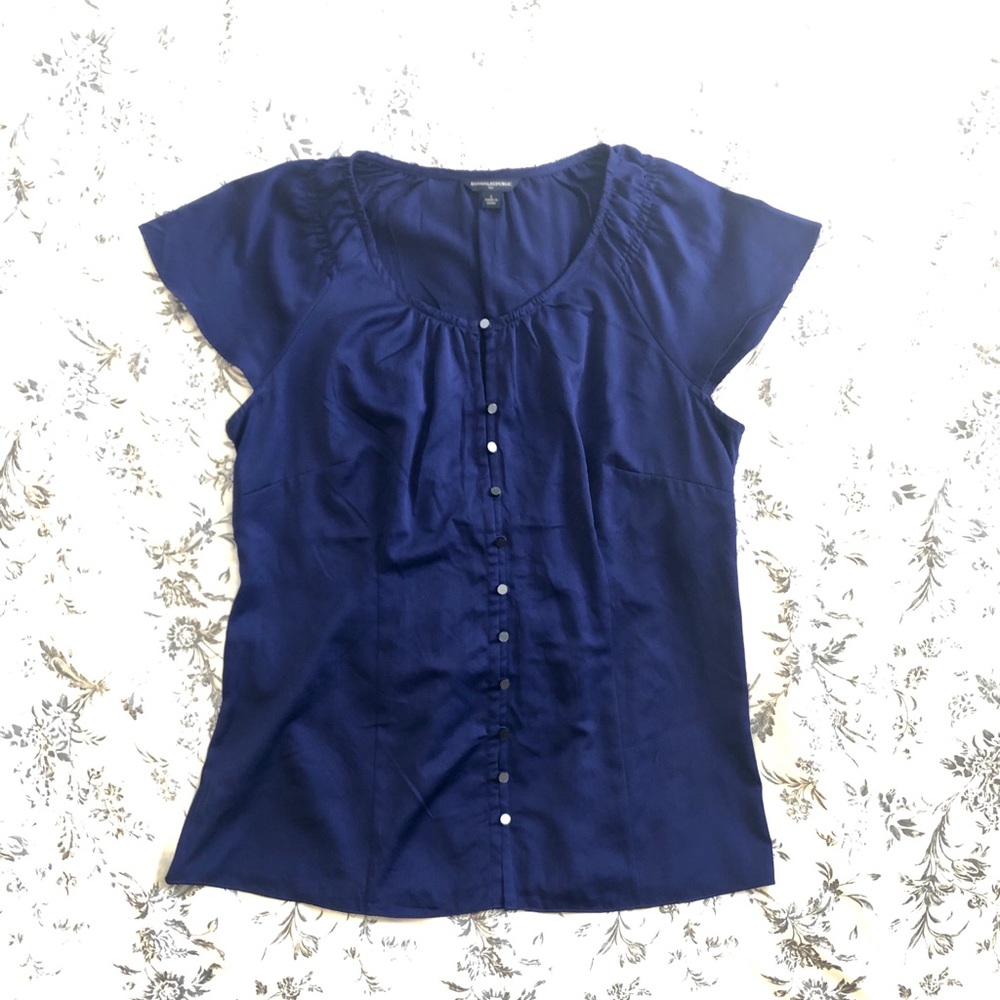 Banana Republic Button Down Blouse Sz Large
